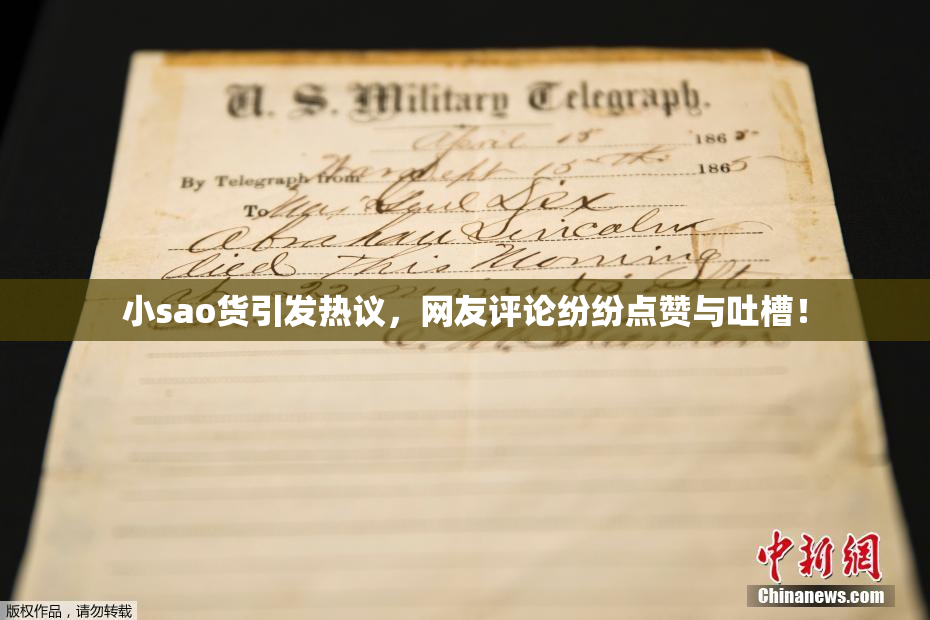 小sao货引发热议，网友评论纷纷点赞与吐槽！