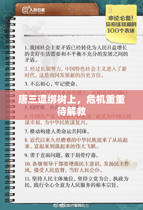 唐三遭绑树上，危机重重待解救