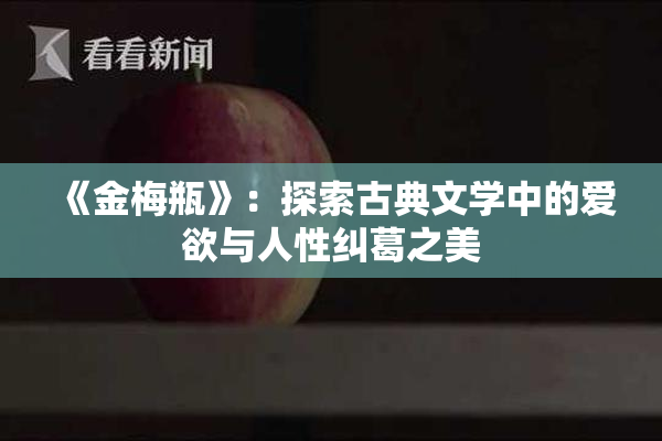 《金梅瓶》：探索古典文学中的爱欲与人性纠葛之美