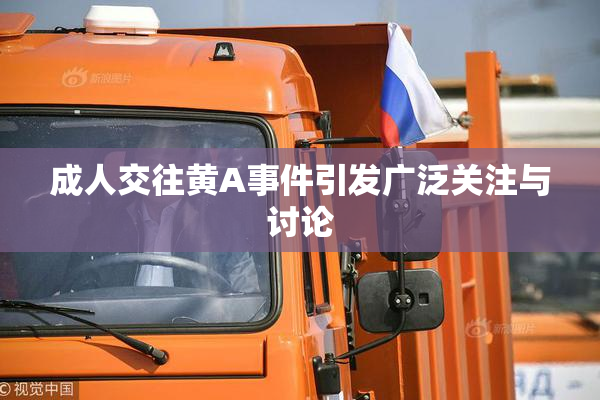 成人交往黄A事件引发广泛关注与讨论