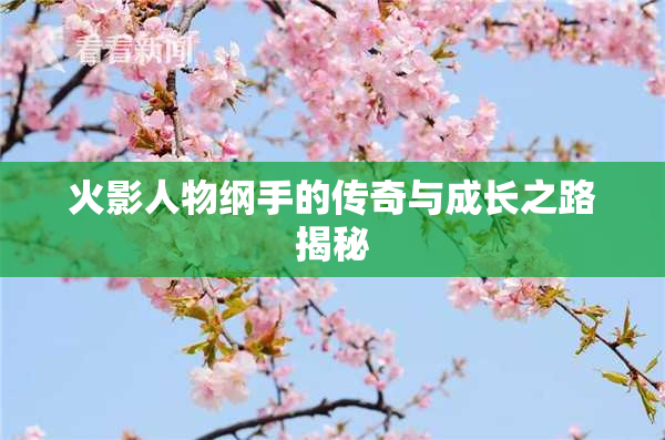 火影人物纲手的传奇与成长之路揭秘