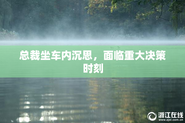 总裁坐车内沉思，面临重大决策时刻