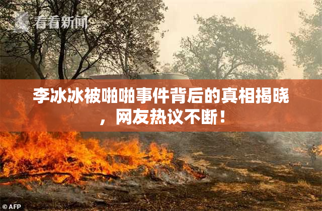 李冰冰被啪啪事件背后的真相揭晓，网友热议不断！