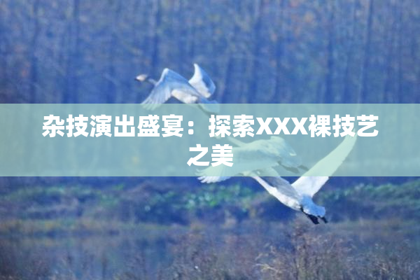 杂技演出盛宴：探索XXX裸技艺之美