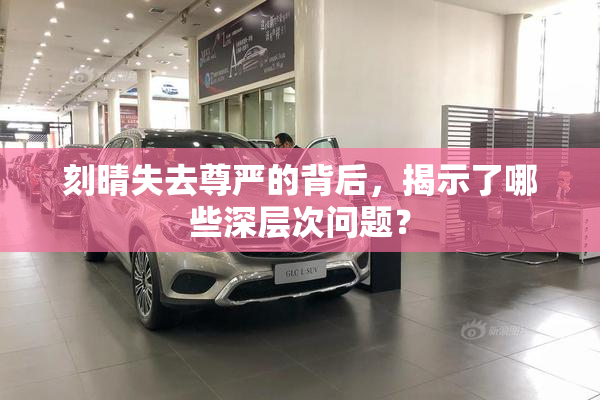 刻晴失去尊严的背后，揭示了哪些深层次问题？
