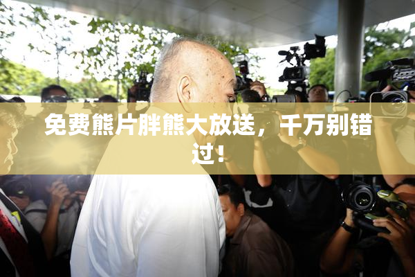 免费熊片胖熊大放送，千万别错过！