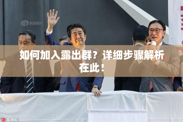 如何加入露出群？详细步骤解析在此！