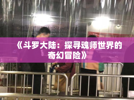 《斗罗大陆：探寻魂师世界的奇幻冒险》