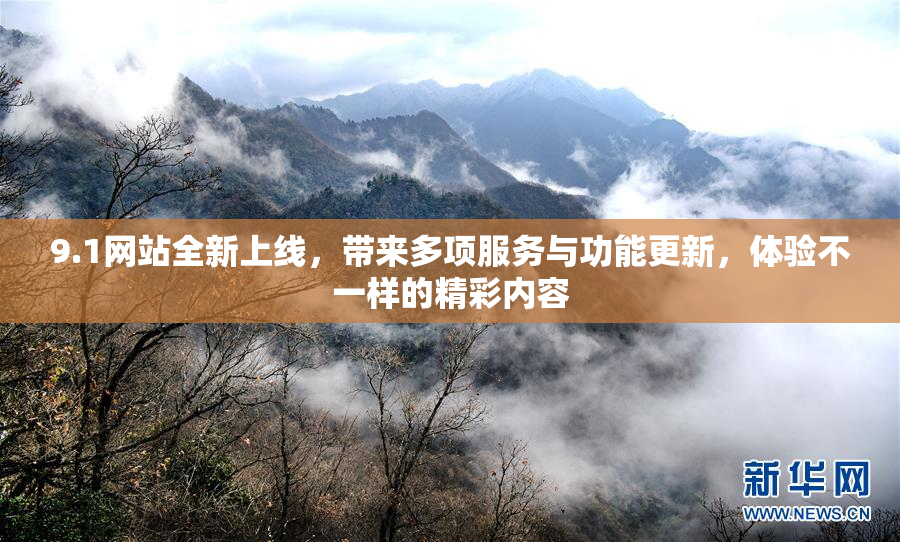 9.1网站全新上线，带来多项服务与功能更新，体验不一样的精彩内容
