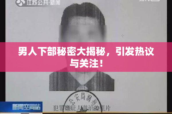 男人下部秘密大揭秘，引发热议与关注！