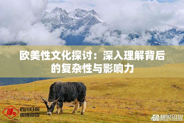 欧美性文化探讨：深入理解背后的复杂性与影响力