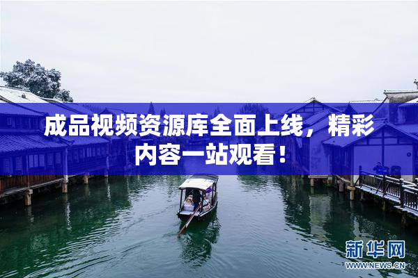 成品视频资源库全面上线，精彩内容一站观看！