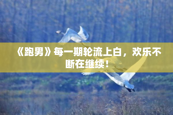 《跑男》每一期轮流上白，欢乐不断在继续！