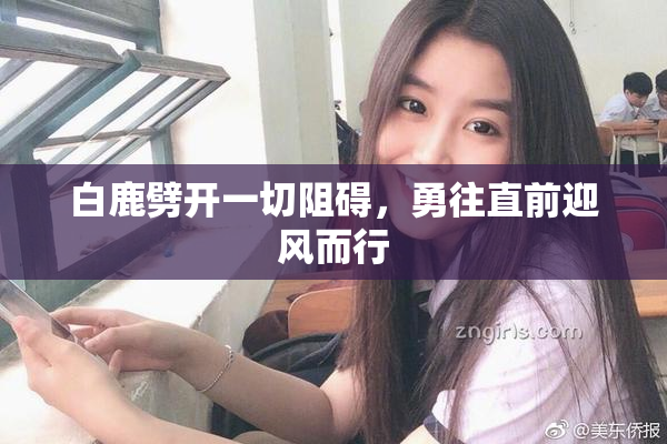 白鹿劈开一切阻碍，勇往直前迎风而行