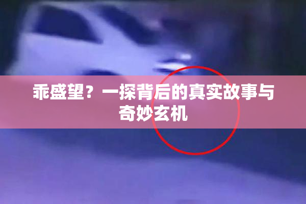 乖盛望？一探背后的真实故事与奇妙玄机