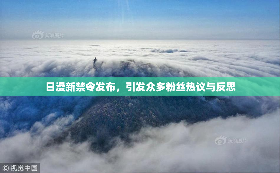 日漫新禁令发布，引发众多粉丝热议与反思