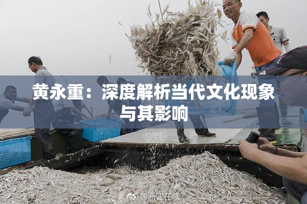 黄永重：深度解析当代文化现象与其影响