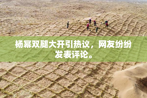 杨幂双腿大开引热议，网友纷纷发表评论。