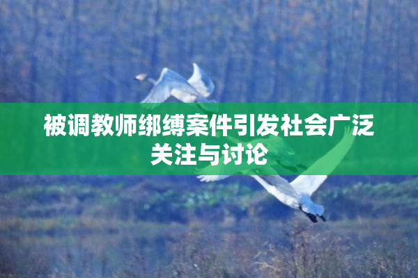 被调教师绑缚案件引发社会广泛关注与讨论