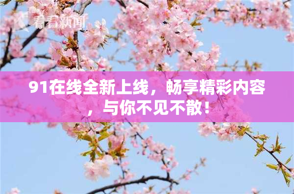 91在线全新上线，畅享精彩内容，与你不见不散！