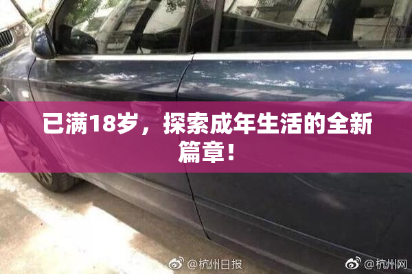 已满18岁，探索成年生活的全新篇章！