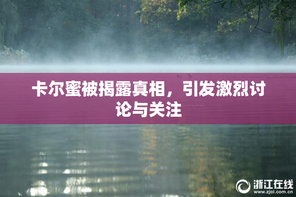 卡尔蜜被揭露真相，引发激烈讨论与关注