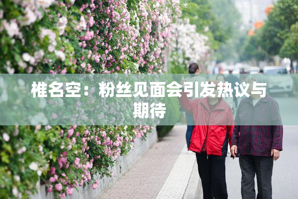 椎名空：粉丝见面会引发热议与期待