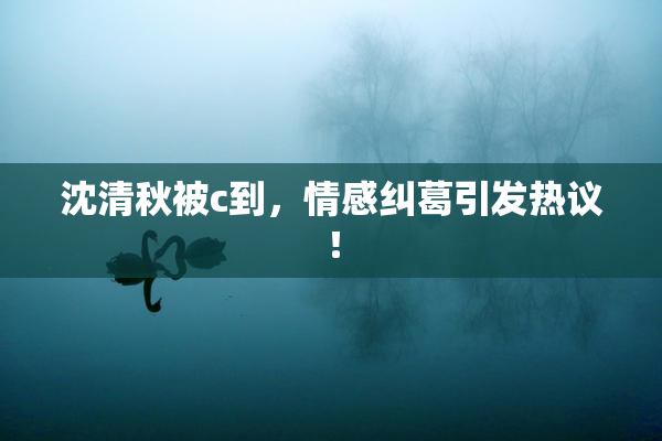 沈清秋被c到，情感纠葛引发热议！