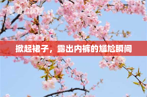 掀起裙子，露出内裤的尴尬瞬间