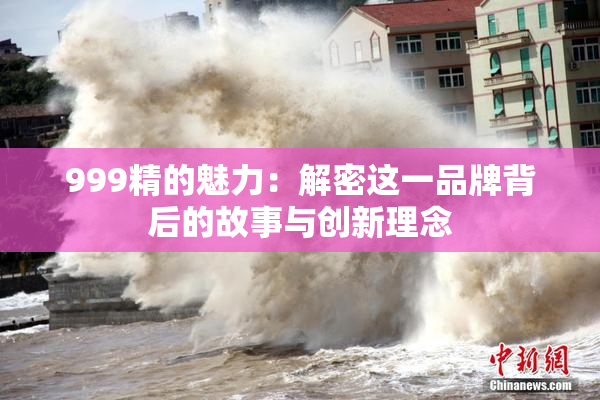 999精的魅力：解密这一品牌背后的故事与创新理念