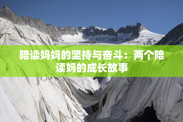 陪读妈妈的坚持与奋斗：两个陪读妈的成长故事
