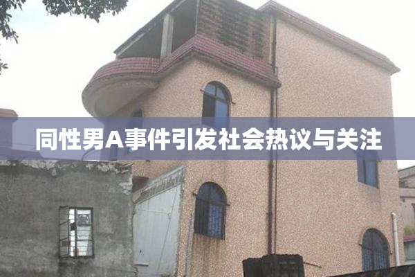 同性男A事件引发社会热议与关注