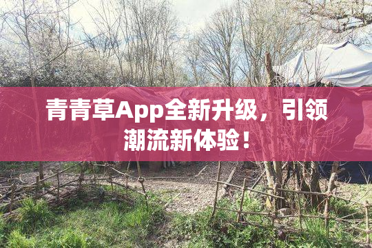 青青草App全新升级，引领潮流新体验！