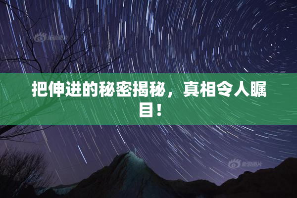 把伸进的秘密揭秘，真相令人瞩目！