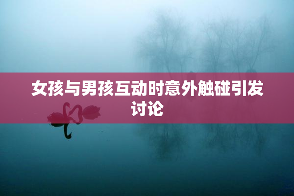女孩与男孩互动时意外触碰引发讨论