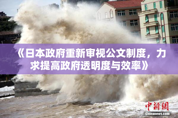 《日本政府重新审视公文制度，力求提高政府透明度与效率》