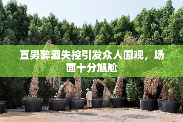 直男醉酒失控引发众人围观，场面十分尴尬