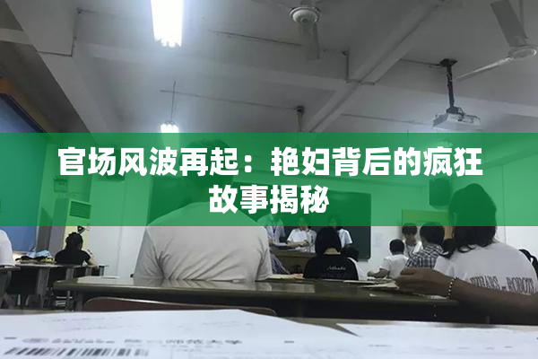 官场风波再起：艳妇背后的疯狂故事揭秘