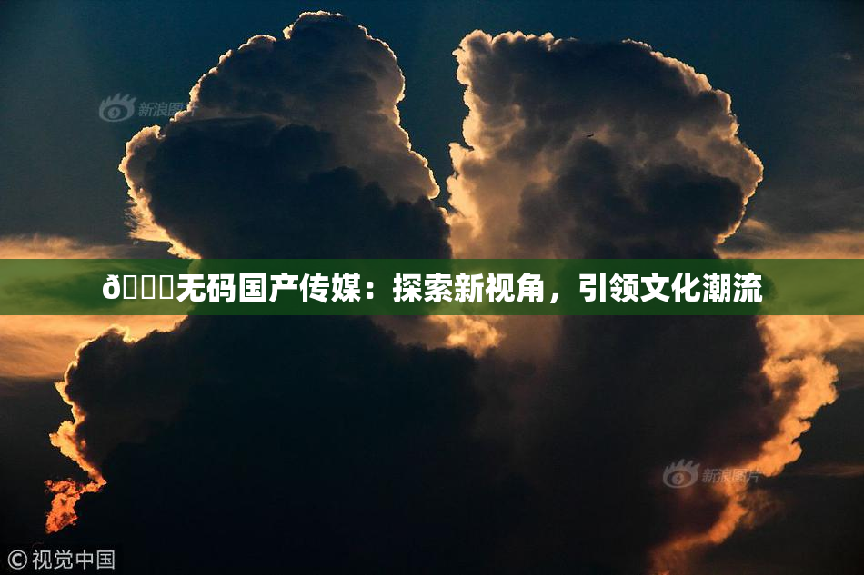 🔞无码国产传媒：探索新视角，引领文化潮流