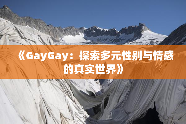 《GayGay：探索多元性别与情感的真实世界》