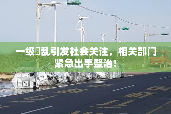 一级婬乱引发社会关注，相关部门紧急出手整治！