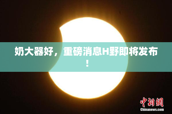 奶大器好，重磅消息H野即将发布！
