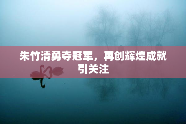 朱竹清勇夺冠军，再创辉煌成就引关注