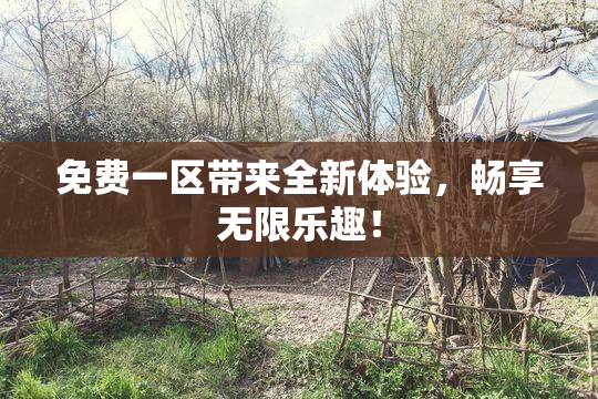 免费一区带来全新体验，畅享无限乐趣！