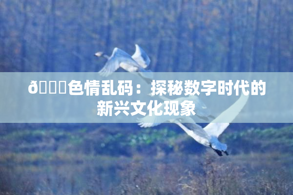 🔞色情乱码：探秘数字时代的新兴文化现象