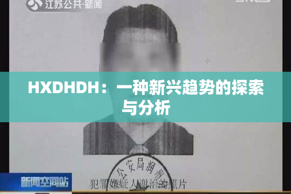 HXDHDH：一种新兴趋势的探索与分析