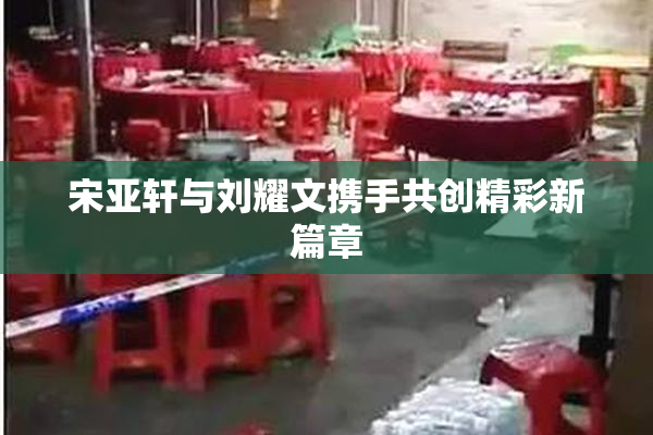 宋亚轩与刘耀文携手共创精彩新篇章