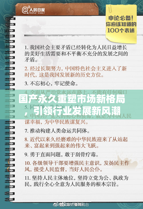 国产永久重塑市场新格局，引领行业发展新风潮
