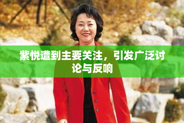 紫悦遭到主要关注，引发广泛讨论与反响