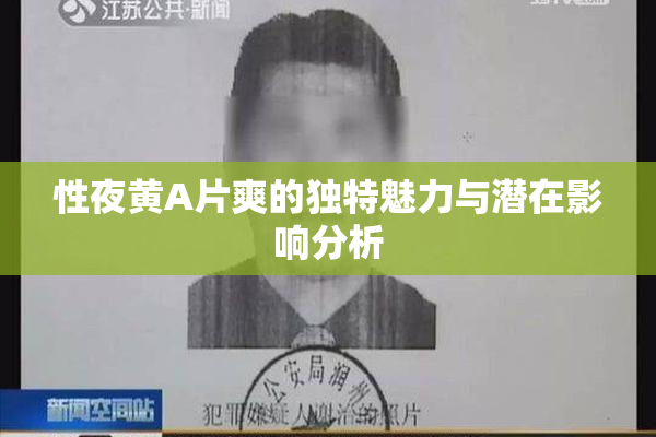 性夜黄A片爽的独特魅力与潜在影响分析
